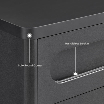 Shoe Storage Cabinet, 45.3" Tall Large Shoe Cabinet with 2 Drawers, Shoe Organizer Closet Storage with Doors and 4-Tier Shelves for Entryway, Hallway, Living Room, Closet(Black)